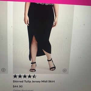 Torrid Black skirt size 2